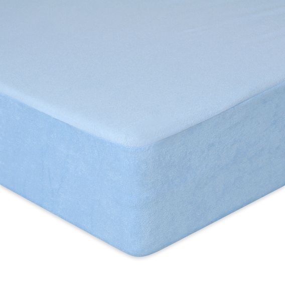 BabyMatex Nepromokavé froté prostěradlo 120x60cm MODRÉ