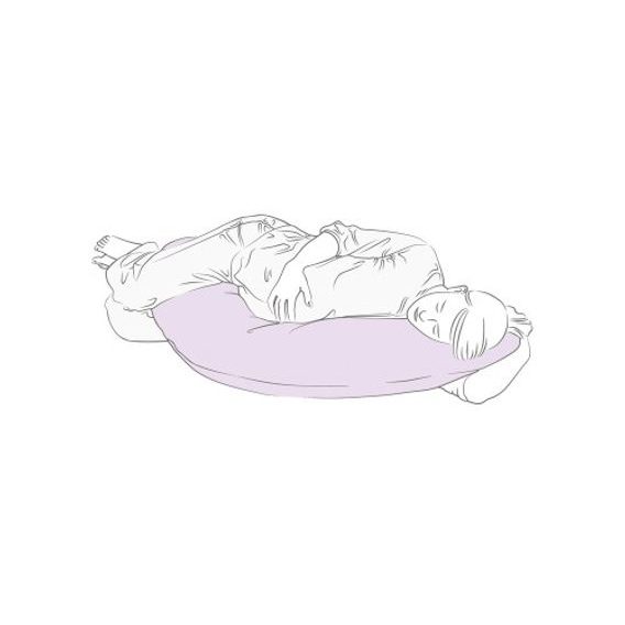 Ceba Multifunkční kojící polštář Cebuška Physio FLEXI Caro - ŠEDO-TMAVĚ MODRÁ