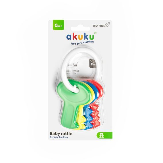 Akuku Chrastítko Klíče BAREVNÉ