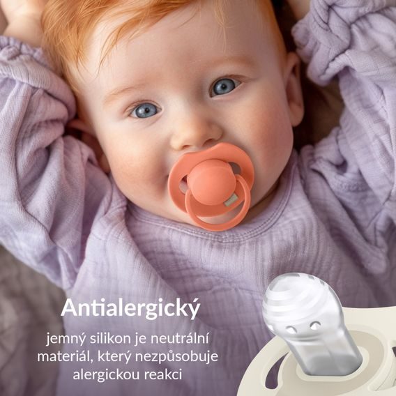 LOVI 2x dudlík silikonový dynamický PRIME 6-18m Baby Blue/Blue
