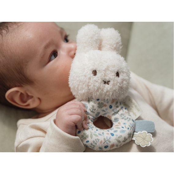 Little Dutch Chrastítko králíček Miffy Lucky Leaves