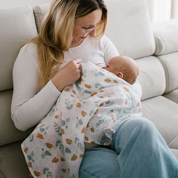 BabyOno Bavlněné pleny 3ks MINT Wild Nature