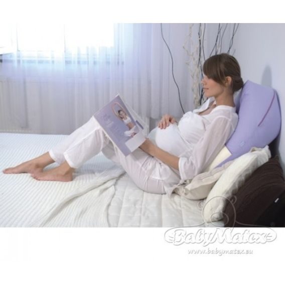 BabyMatex Multifunkční kojící polštář RELAX PLUS s lehátkem 170cm bavlna-velur HNĚDÝ