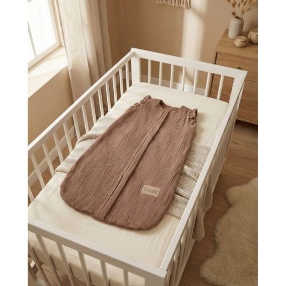 Albero Mio Letní mušelínový spací pytel 4-12m (CC8) ČOKOLÁDOVÁ