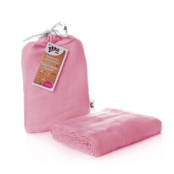 Kikko Bambusová zavinovačka 5v1 XKKO®BMB Colours - BABY PINK