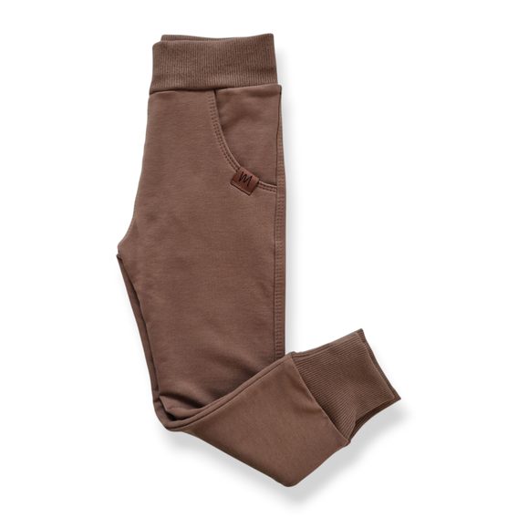 Mrofi Tepláky Sport HNĚDÁ NUGAT