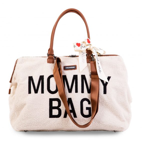 Childhome Přebalovací taška Mommy Bag Teddy Off White