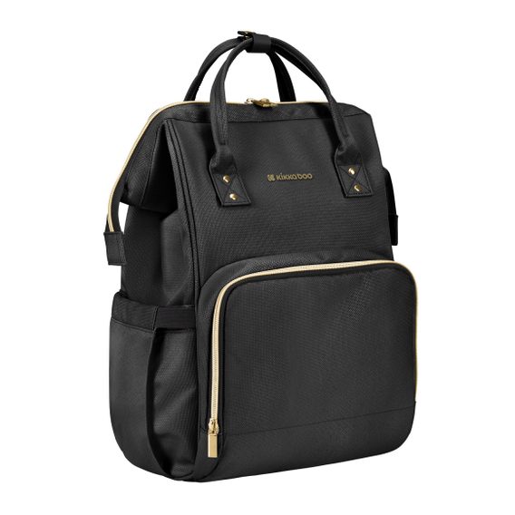 KikkaBoo Přebalovací batoh Siena Black & Gold