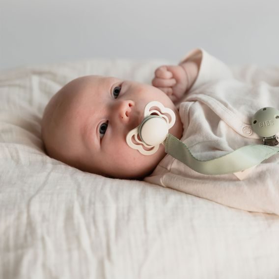 BIBS Ribbon Klip na dudlík BLUSH