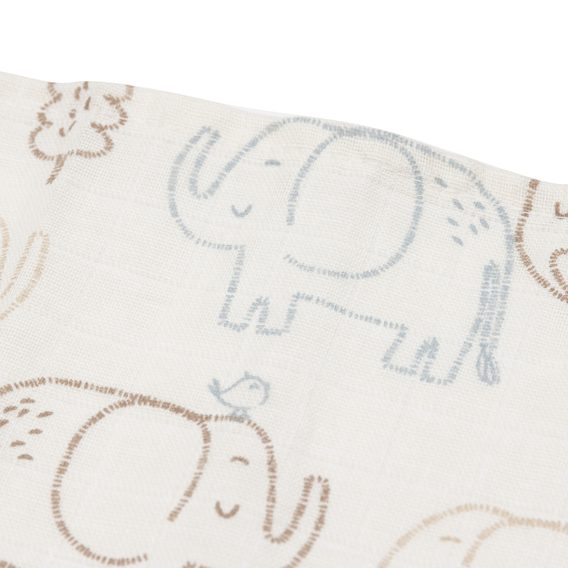 Jollein Pleny 3ks Elephant Tales (70x70cm)