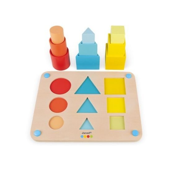 Janod Montessori Učíme se tvary barvy velikosti