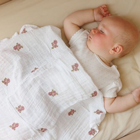 BabyOno Bavlněné pleny 3ks RŮŽOVÁ Roses