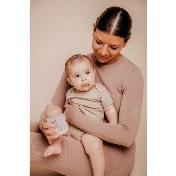 Suavinex Zero Zero sada láhev 180ml "A" + dudlík -2/+2m