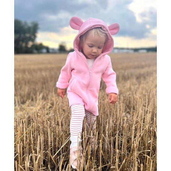 Bunnykids Mikino-kabátek Medvídek BABY PINK