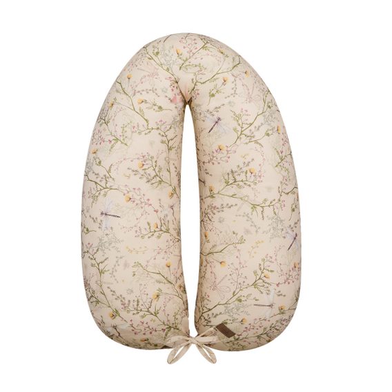 KikkaBoo Kojicí polštář 2v1 Secret Garden Beige