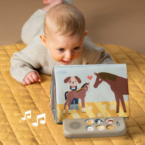 Taf Toys Hudební knížka pro hru na bříšku Farma