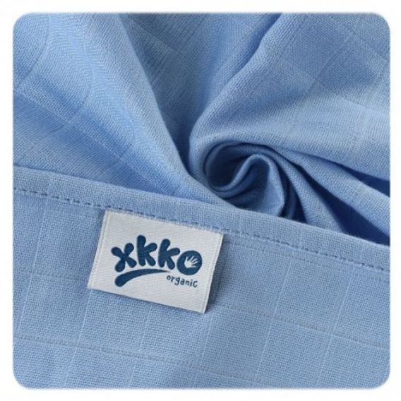 Kikko Osušky z biobavlny XKKO Organic 90x100cm Staré časy - Pastels for BOYS (3ks)