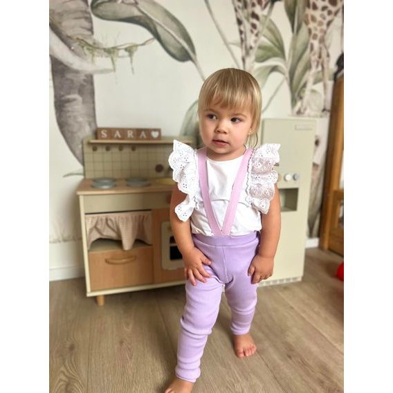 Bunnykids Legíny s kšandami LILA