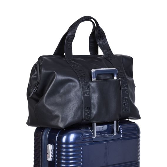 Childhome Přebalovací taška Mommy Bag Signature Vegan Leather Black