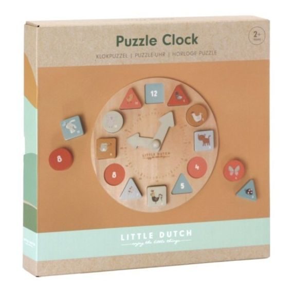 Little Dutch Hodiny s puzzle kostkami