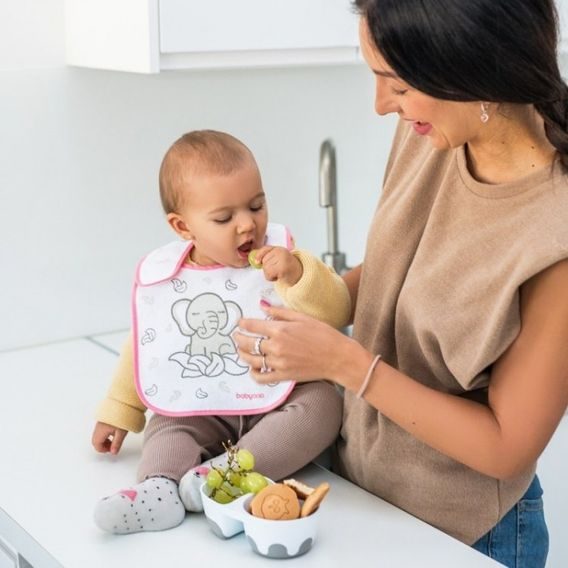 BabyOno Bryndák froté nepromokavý 6m+ SLON