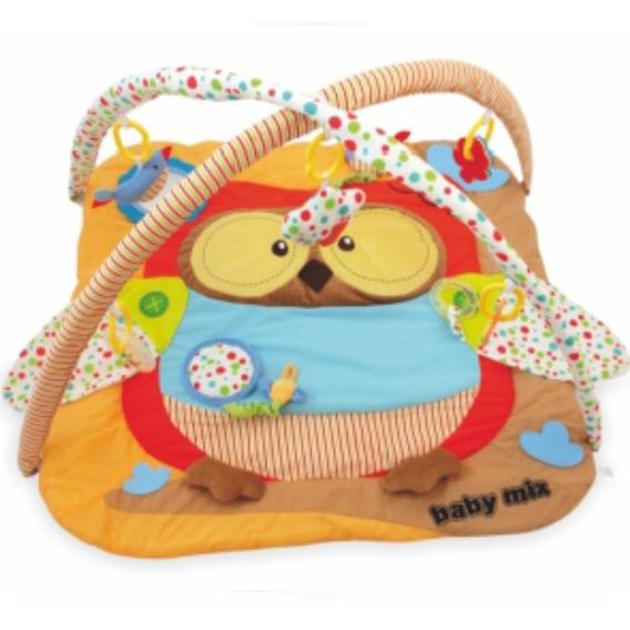 Baby Mix Hrací deka s hrazdou SOVA