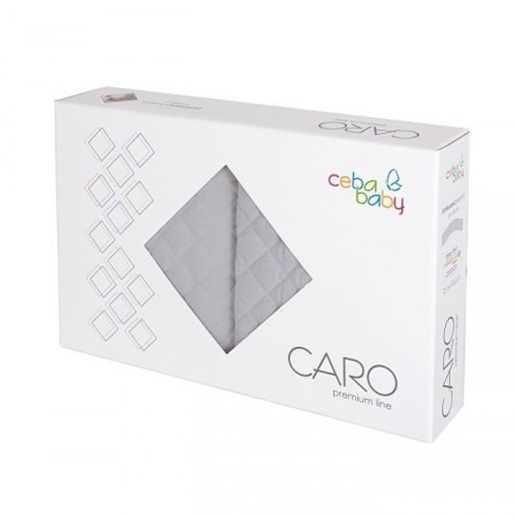 Ceba Mantinel do postýlky CARO Premium Line - ŠEDÝ