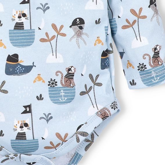 NINI Body dlouhý rukáv Pirates VZOROVANÉ