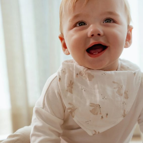 Little Dutch Mušelínový slintáček organic 2ks Baby Bunny