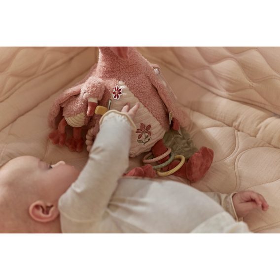 Little Dutch Plyšový plaměňák s aktivitami Safari Friends