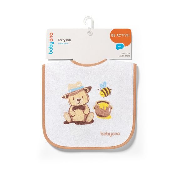 BabyOno Bryndák froté 6m+ BÉŽOVÝ