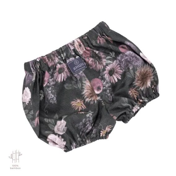 Makaszka Bambusové kraťásky bloomers MYSTERY OF FLOWERS