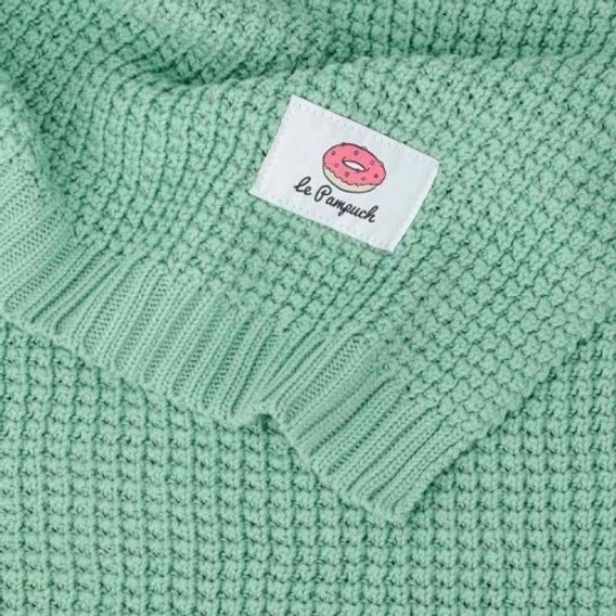 Le Pampuch Pletená dětská deka 100%Cotton SPEARMINT