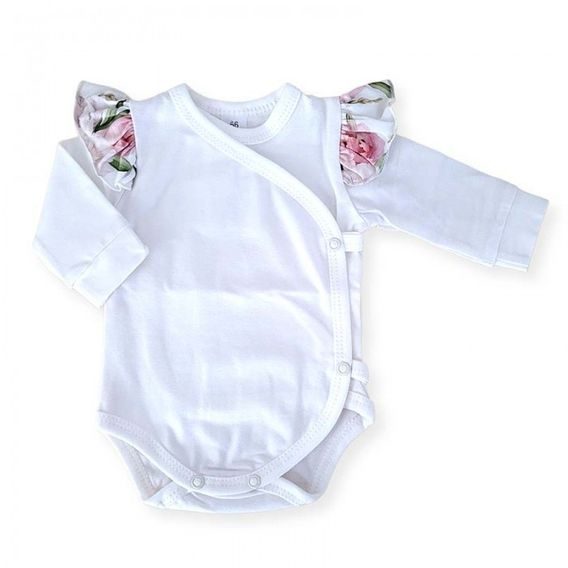 Le Bebe Exclusive Body s volánky + polodupačky Pivoňky