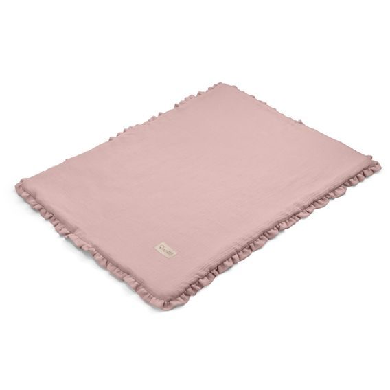 Albero Mio Zateplená mušelínová dětská deka PUDROVĚ RŮŽOVÁ