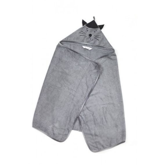Texpol Luxusní VELKÁ bambusová froté osuška s kapucí a ozdobnou aplikací PAŘÍŽSKÉ KOČKY