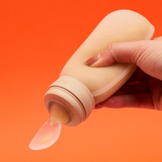 BIBS Squeeze silikonová kapsička s lžičkou Vanilla