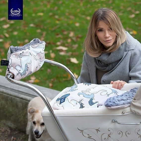 La Millou Luxusní rukávník na kočárek BUFFALO - CHOCOLATE