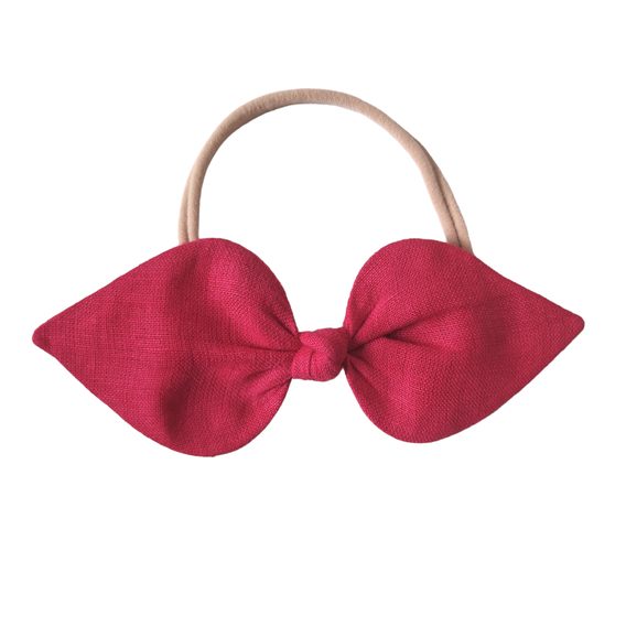 Aliro Čelenka Zoe lněná MALINOVÁ