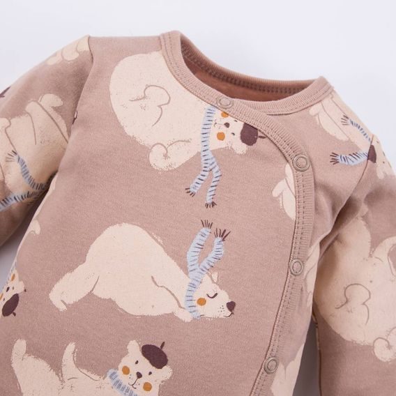 Eevi Body celorozepínací Beary Cool BÉŽOVÁ