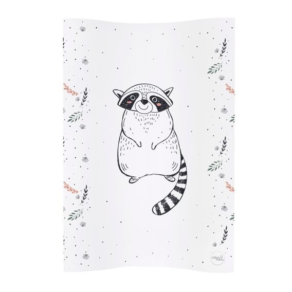 Ceba baby Přebalovací podložka měkká 2-hranná COSY (48x70) Raccoon