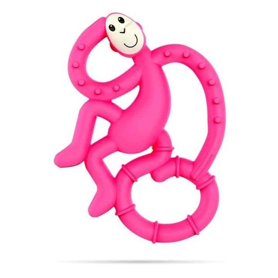 Matchstick Monkey Kousátko Mini Monkey s antimikrobiálním povrchem RŮŽOVÉ