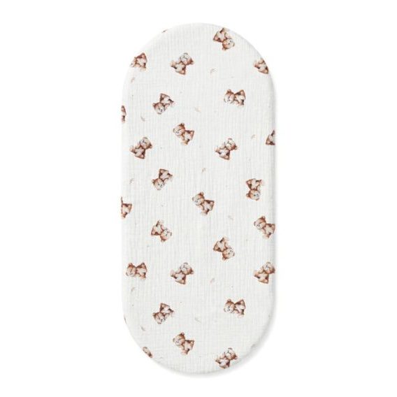 Albero Mio Mušelínové prostěradlo do kočárku 2ks (CM1) VINTAGE TEDDY