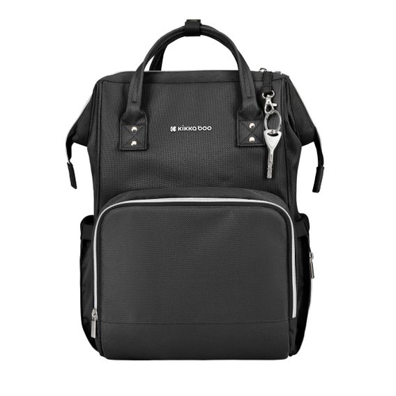 KikkaBoo Přebalovací batoh Siena Black & Silver