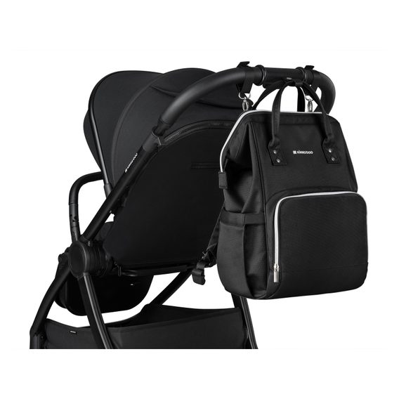 KikkaBoo Přebalovací batoh Siena Black & Silver