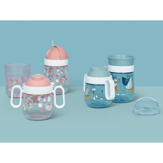 Little Dutch Hrneček s brčkem 300ml Námořnický záliv (9m+)