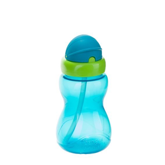 Canpol babies Sportovní láhev s brčkem 270ml (12m+) MODRÁ