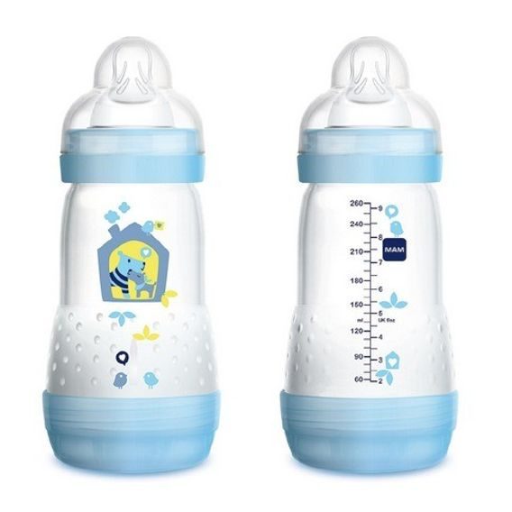 MAM Láhev samosterilizační Anti-Colic 260ml, 2m+ - MODRÁ