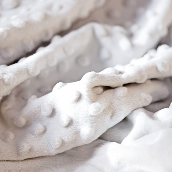 Interbaby Deka extra měkká Kuličky BÍLÁ