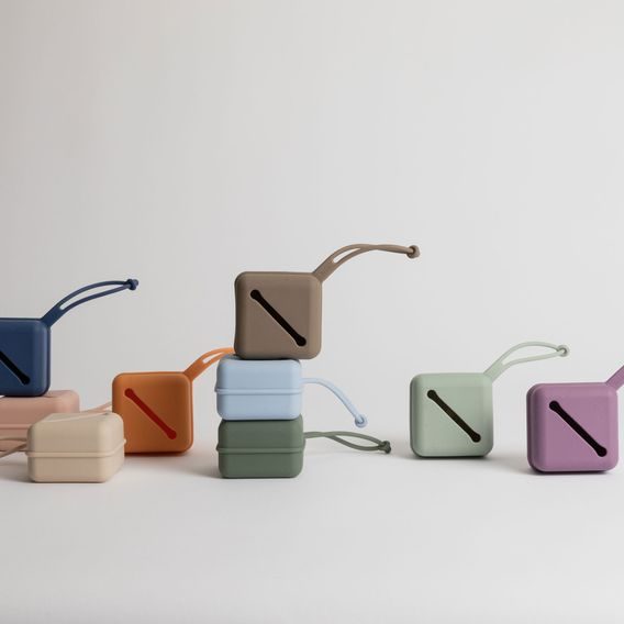Bibs Silikonové pouzdro na dudlík DUSTY BLUE